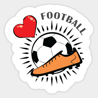 Love Football Sticker